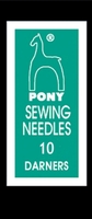 09160 Иглы короткие штопальные Pony №10 бисерные, 25 штук