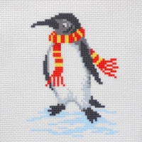 СК1-04 Пингвин. Канва с нанесенным рисунком 
