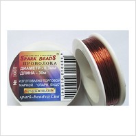 1004 Дизайнерская проволока Ø 0.30 мм (медный) 