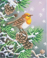 Т4 31 Оранжевая птица, Схема для вышивки бисером