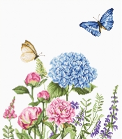 BA2360 Летние цветы и бабочки. Набор для вышивки крестом