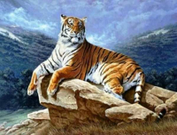 Набір для творчості зі стразами на підрамнику Рік тигра 40*50 см