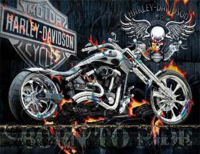 Набір для творчості зі стразами на підрамнику Harley-Davidson 40*50 см